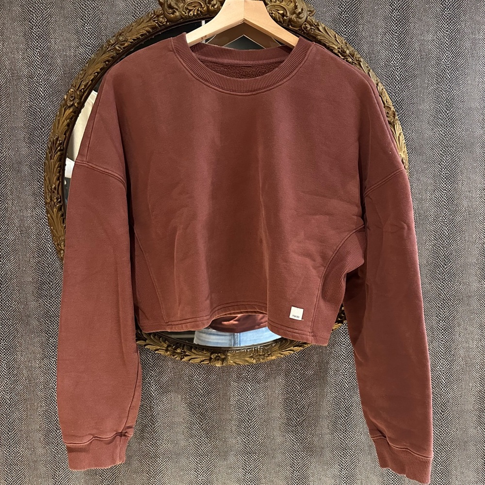 Vuori Rust Cropped Sweatshirt